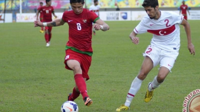 Pemain timnas U-23, Syamsir Alam, di Islamic Solidarity Games