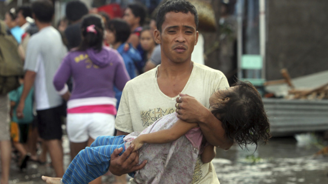 duka korban badai Haiyan di Filipina
