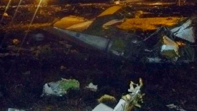 Pesawat Tatarstan Airlines meledak 