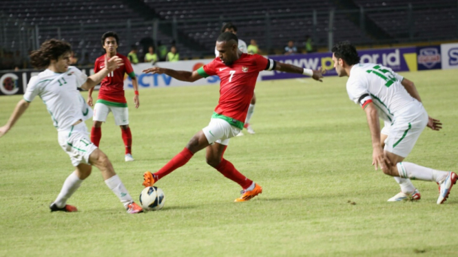 Timnas Indonesia vs Irak di Kualifikasi Piala Asia 2015