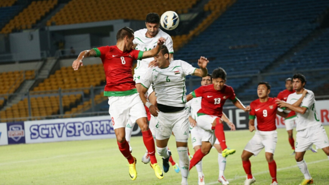 Timnas Indonesia vs Irak di Kualifikasi Piala Asia 2015