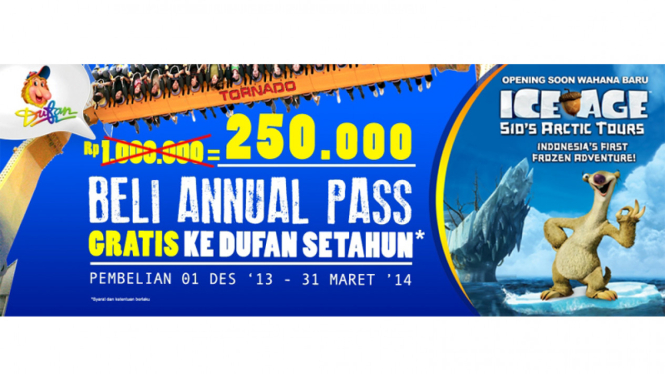 Beli Annual Pass Sekarang, Gratis Ke Dufan Setiap Hari Selama Setahun