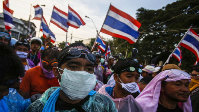 Pengunjuk Rasa Anti Pemerintah Thailand