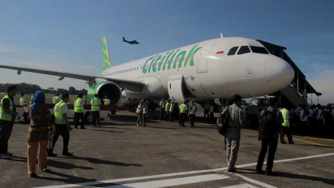 Penerbangan Perdana Citilink di Halim Perdanakusuma