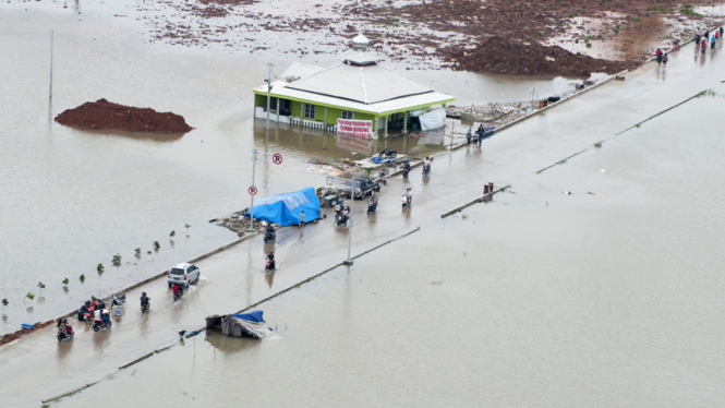 Foto udara banjir Jakarta