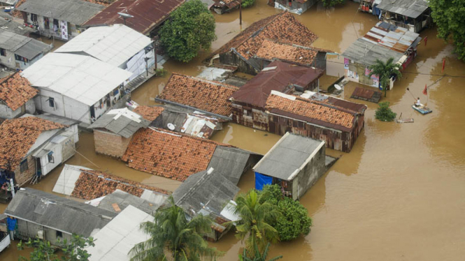 Foto udara banjir Jakarta