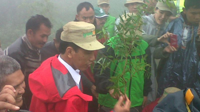 Gubernur DKI Jakarta Joko Widodo di Puncak