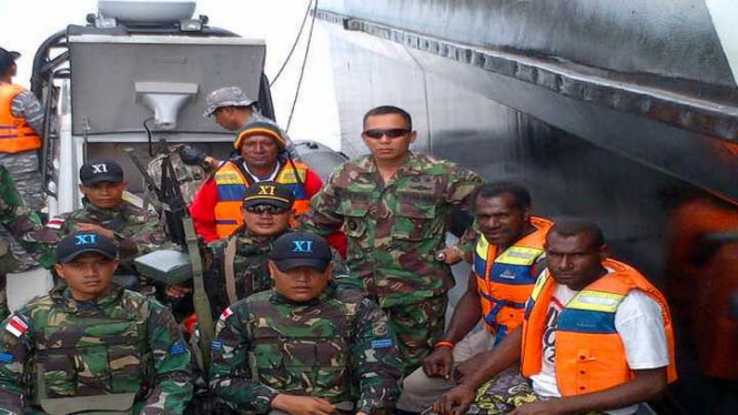 Pencarian 5 Nelayan Merauke Korban Pembakaran Tentara PNG