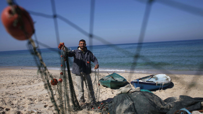 Nelayan di Jalur Gaza