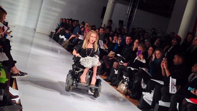 Model difabel di New York Fashion Week 2014