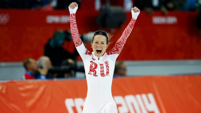 Atlet speed skating Rusia, Olga Graf