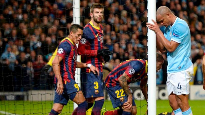 Laga Barcelona kontra Manchester City