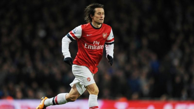 Gelandang Arsenal, Tomas Rosicky.