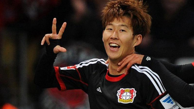 Penyerang muda Bayer Leverkusen asal Korea Selatan, Son Heung-Min.