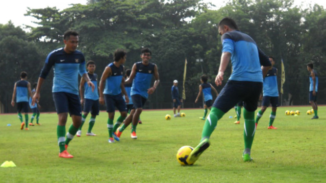 Latihan Timnas U-23 di Yogyakarta