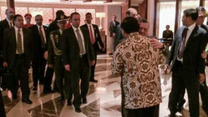 Prabowo bertemu dengan raja Jordania