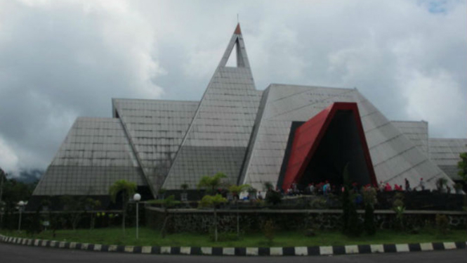 Museum gunung Merapi, di Kaliurang.