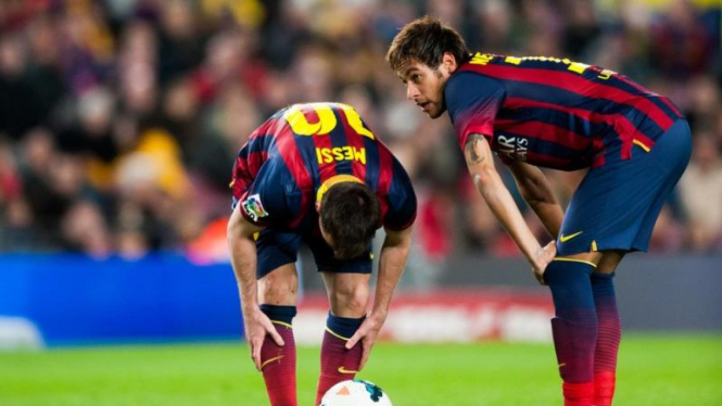 Pemain Barcelona, Neymar dan Lionel Messi
