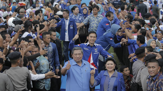 sorot kampanye demokrat 2014 - SBY kampanye Partai Demokrat.