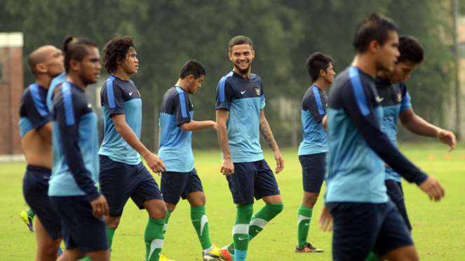 Latihan Timnas Senior Jelang Keberangkatan ke Spanyol