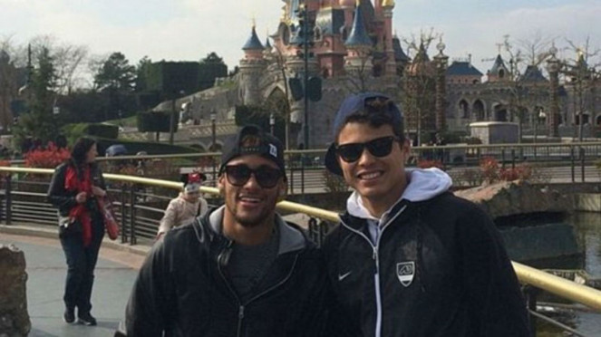 Neymar dan Thiago Silva