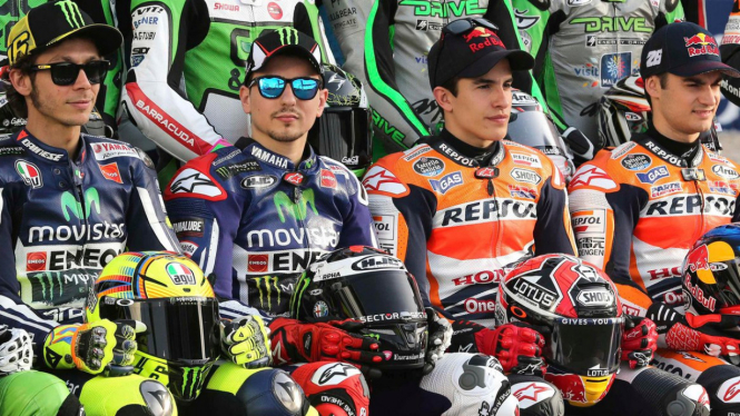 Valentino Rossi, Jorge Lorenzo, Marc Marquez dan Dani Pedrosa