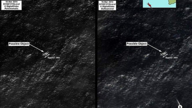 Puing-puing Pesawat Malaysia Airlines MH370 Ditangkap Satelit