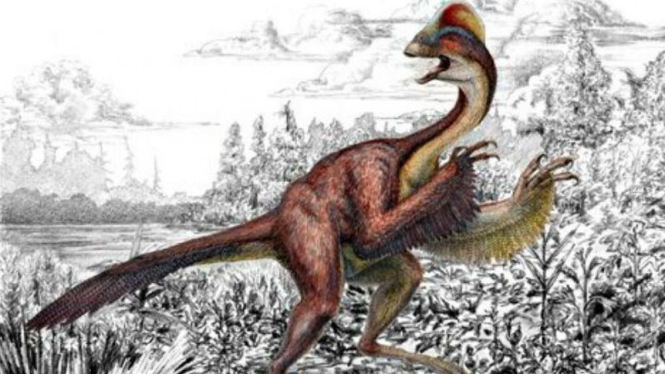 Ilustrasi dinosaurus yang dinamai Anzu Wyliei