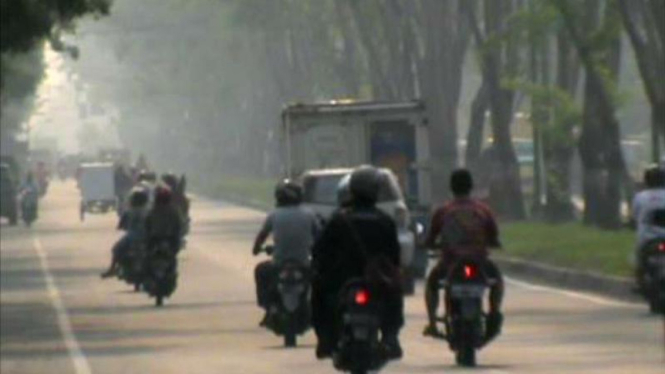 Kabut asap di Medan