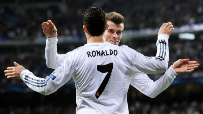 Pemain Real Madrid, Cristiano Ronaldo dan Gareth Bale