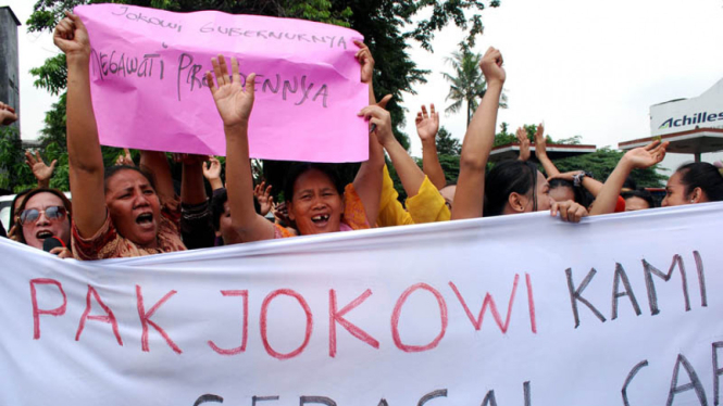 Puluhan waria tolak pencapresan Jokowi