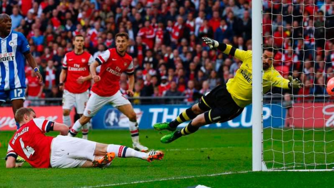 Semifinal Piala FA antara Arsenal melawan Wigan