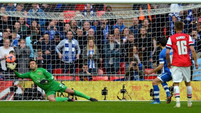 Semifinal Piala FA antara Arsenal melawan Wigan