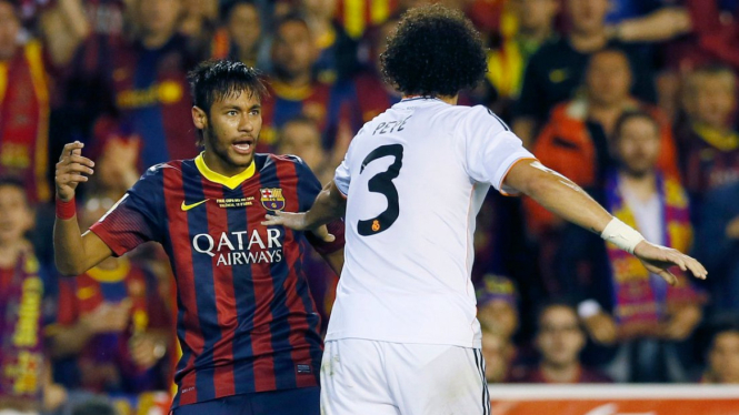 Neymar berseteru dengan Pepe