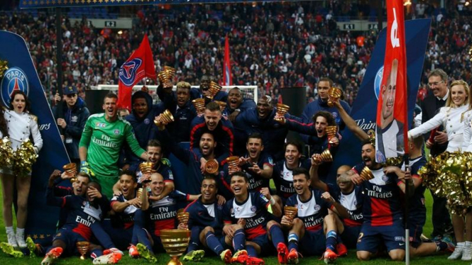 PSG menjadi juara Coupe de la Ligue 2014.