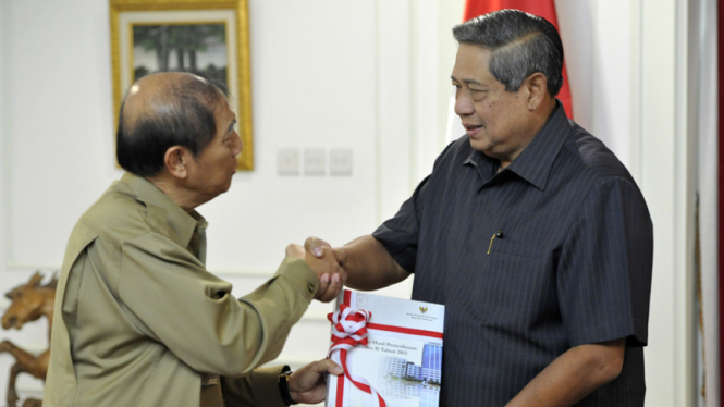 Ketua BPK Hadi Poernomo dan Presiden SBY