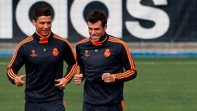 Pemain Real Madrid, Cristiano Ronaldo dan Gareth Bale