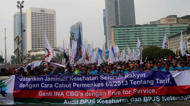 Peringatan Hari Buruh 2014 di Jakarta