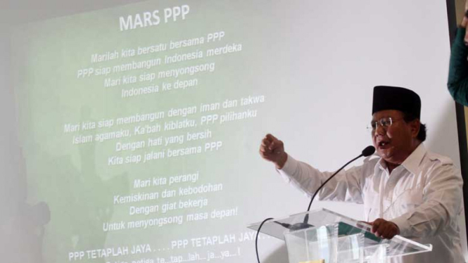 PPP Deklarasikan Dukungan Terhadap Prabowo