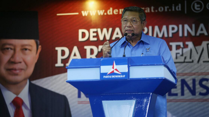 Ketua Umum Partai Demokrat Susilo Bambang Yudhoyono (SBY ).