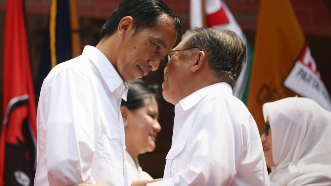 Presiden Joko Widodo ( Jokowi ) dan Wakil Presiden Jusuf Kalla.