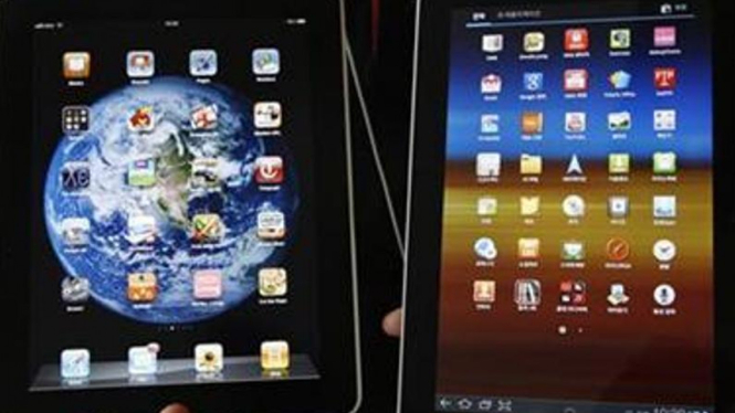 Tablet buatan Samsung dan Apple