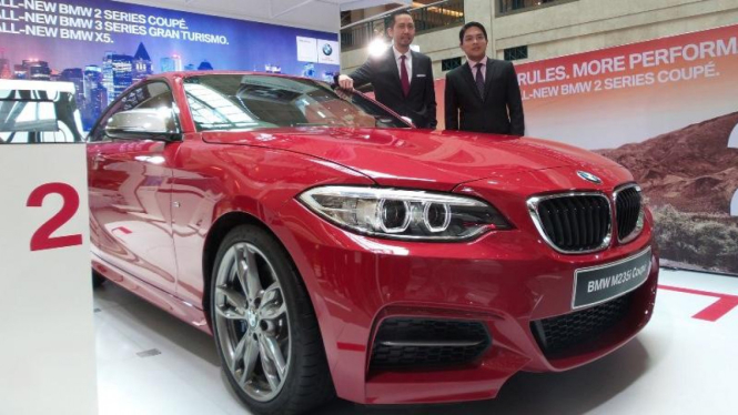 Peluncuran dua mobil terbaru BMW di Jakarta, Selasa (20/5/2014).