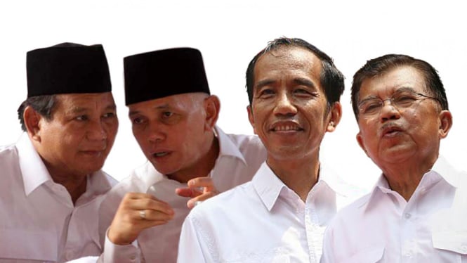 Prabowo-Hatta dan Jokowi-JK