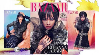 Rihanna Tampil Sopan di Harper's Bazaar Arabia