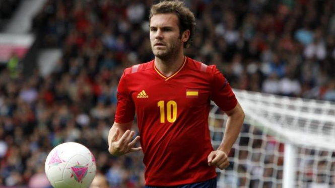 Gelandang Timnas Spanyol, Juan Mata.