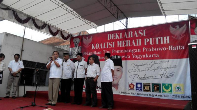 Deklarasi koalisi Merah Putih di Yogyakarta