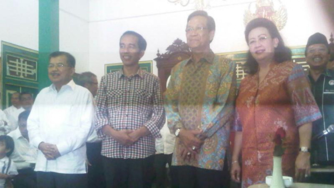Jokowi-JK bertemu Sultan Hamengkubuwono