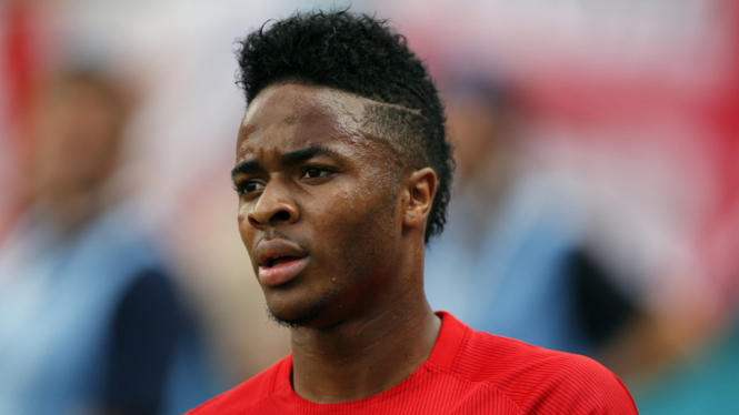 Raheem Sterling saat laga melawan Ekuador