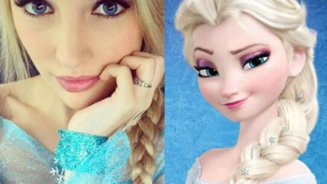 Putri Elsa di frozen
